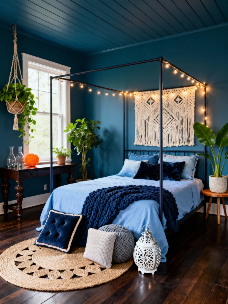 Dreamy Blues 10 Boho Bedroom Ideas You’ll Love