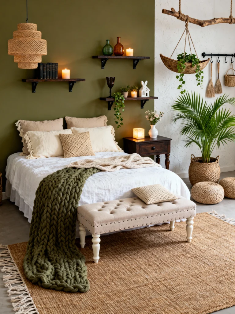 Serene Green Boho Bedroom Ideas Your Ultimate Sanctuary Awaits!