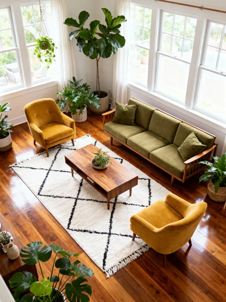 12 Ways to Style Wood and Plants in Your Living Room