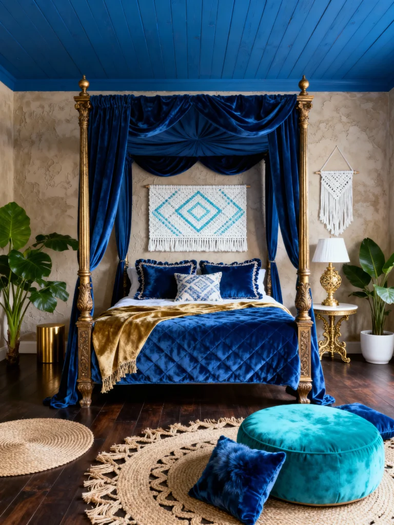 Dreamy Blues 10 Boho Bedroom Ideas You’ll Love