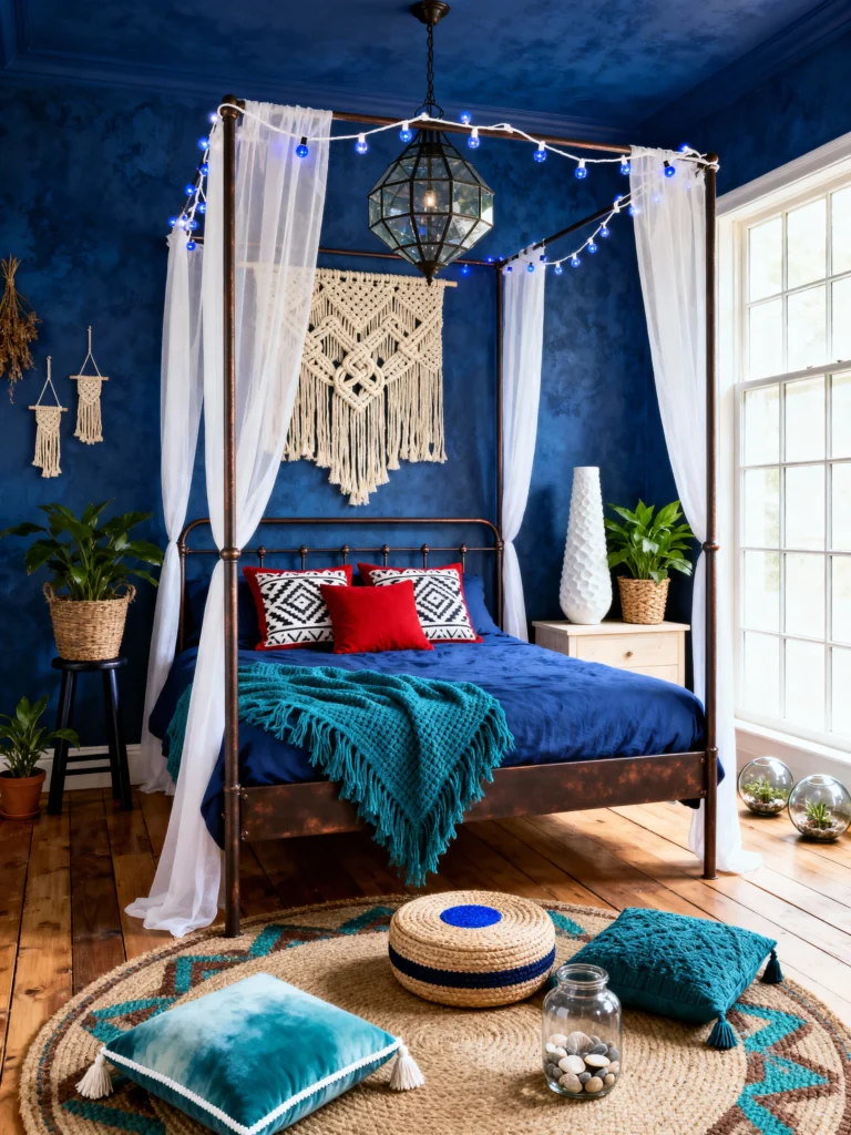 Dreamy Blues 10 Boho Bedroom Ideas You’ll Love