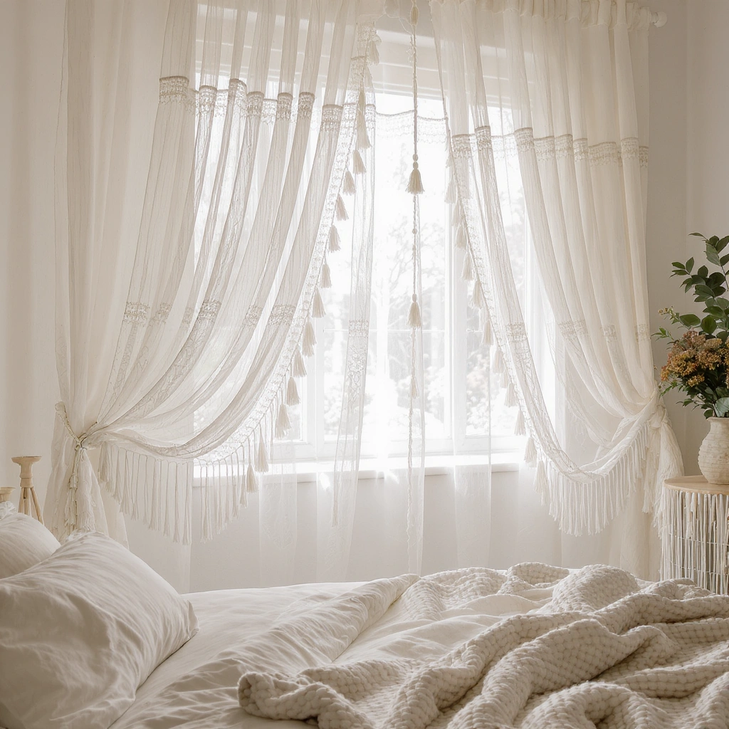 12 Boho Bedroom Curtain Ideas to Add Soft, Dreamy Vibes