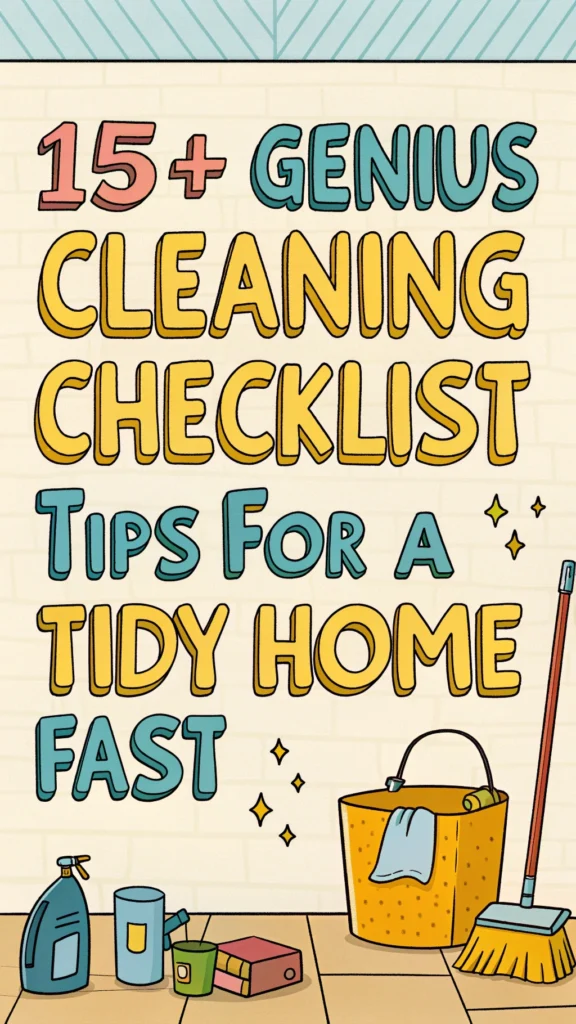 Genius Cleaning Checklist