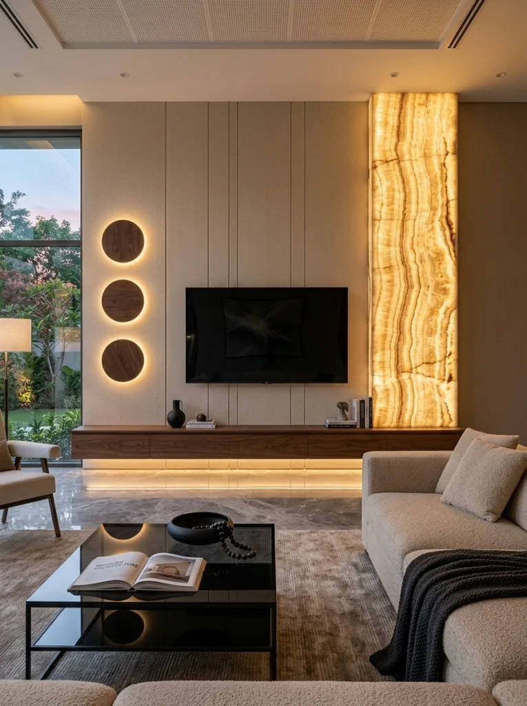 Modern TV Cabinet Under Stairs