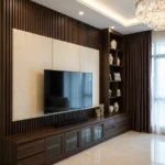 Modern Minimalist TV Room
