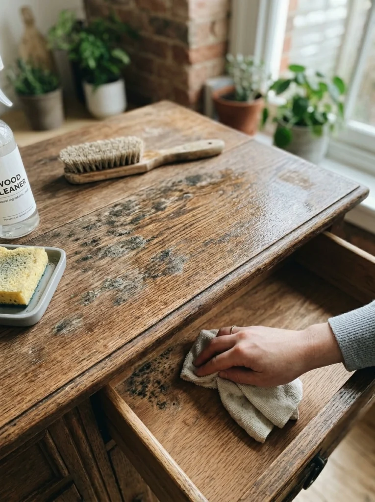 How to remove mold and mildew from wood furniture