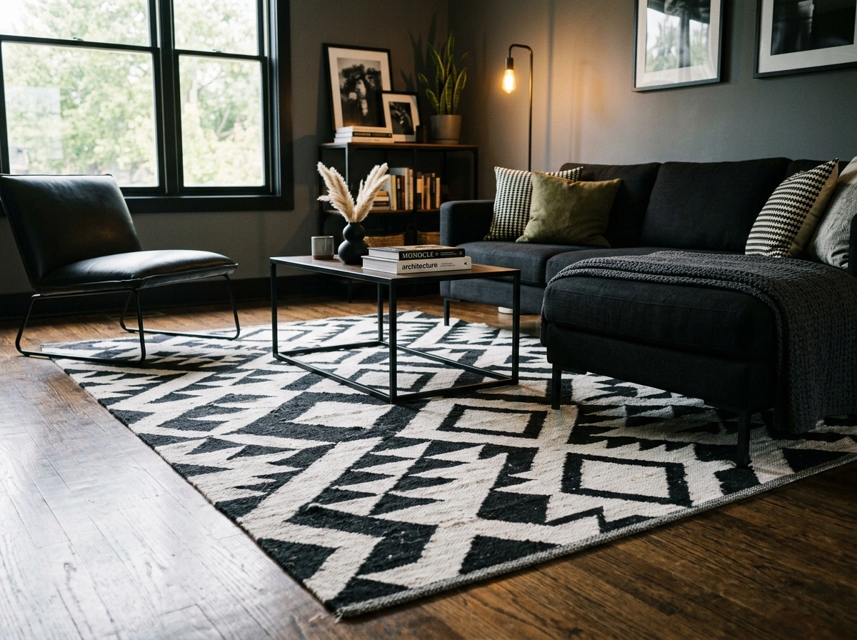 Rug Inspirations for the Modern Man’s Living Area