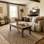Smart rugs in living room farmhouse Ideas