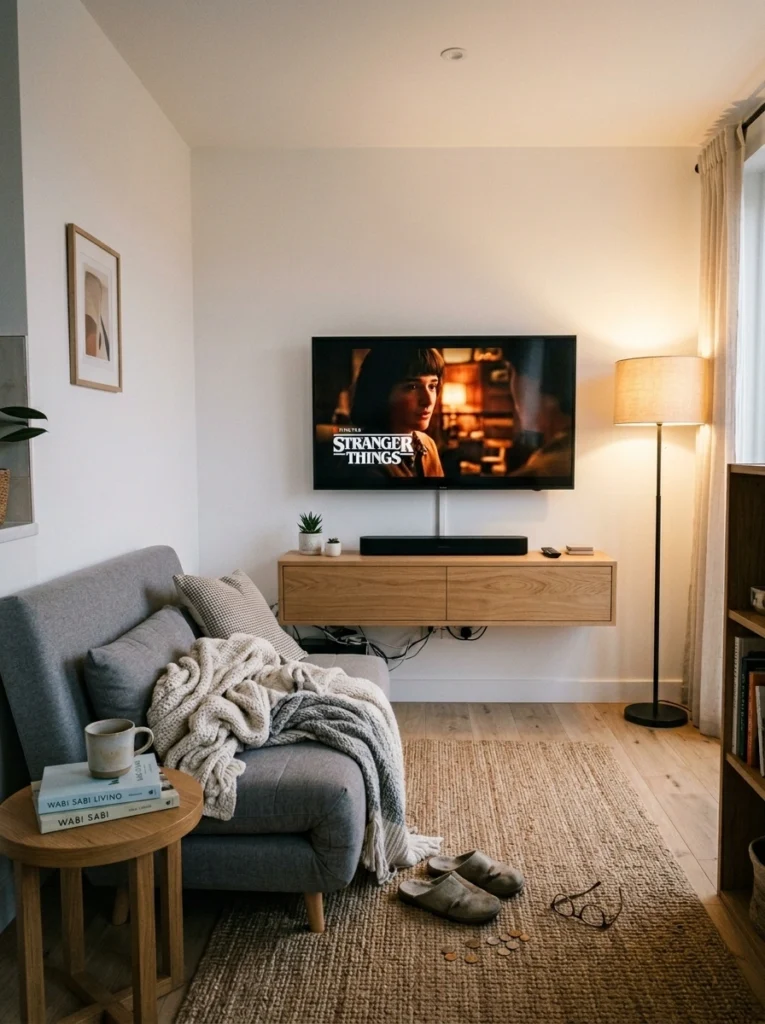 small modern tv room